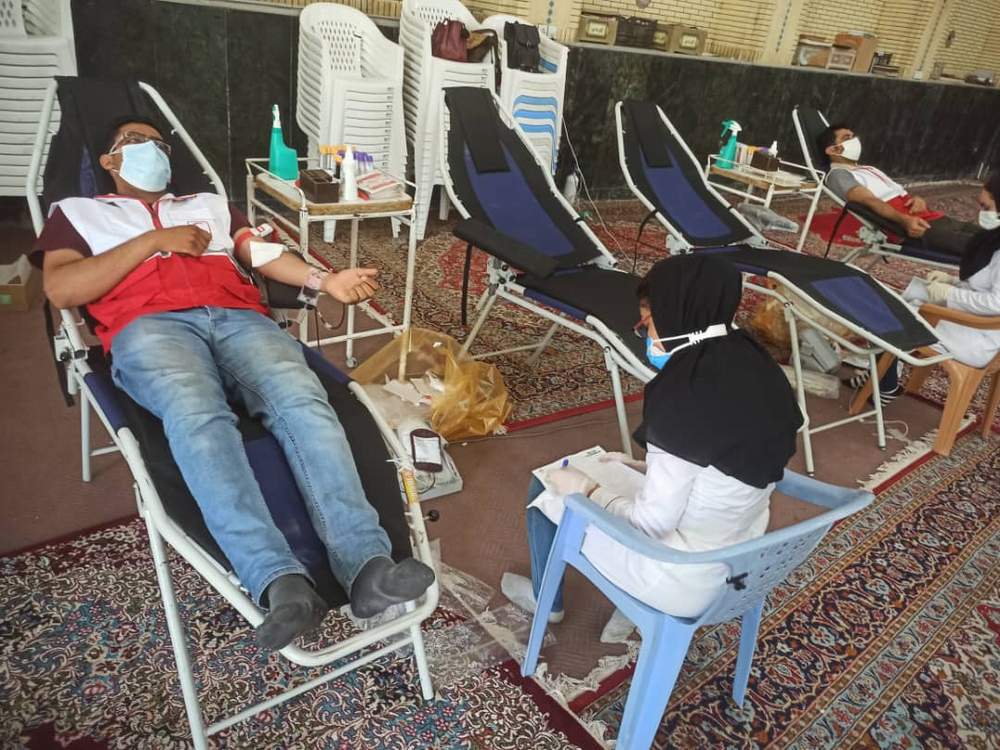 شرکت داوطلبان و اعضای هلال احمر زرین دشت در طرح حمایت ماندگار